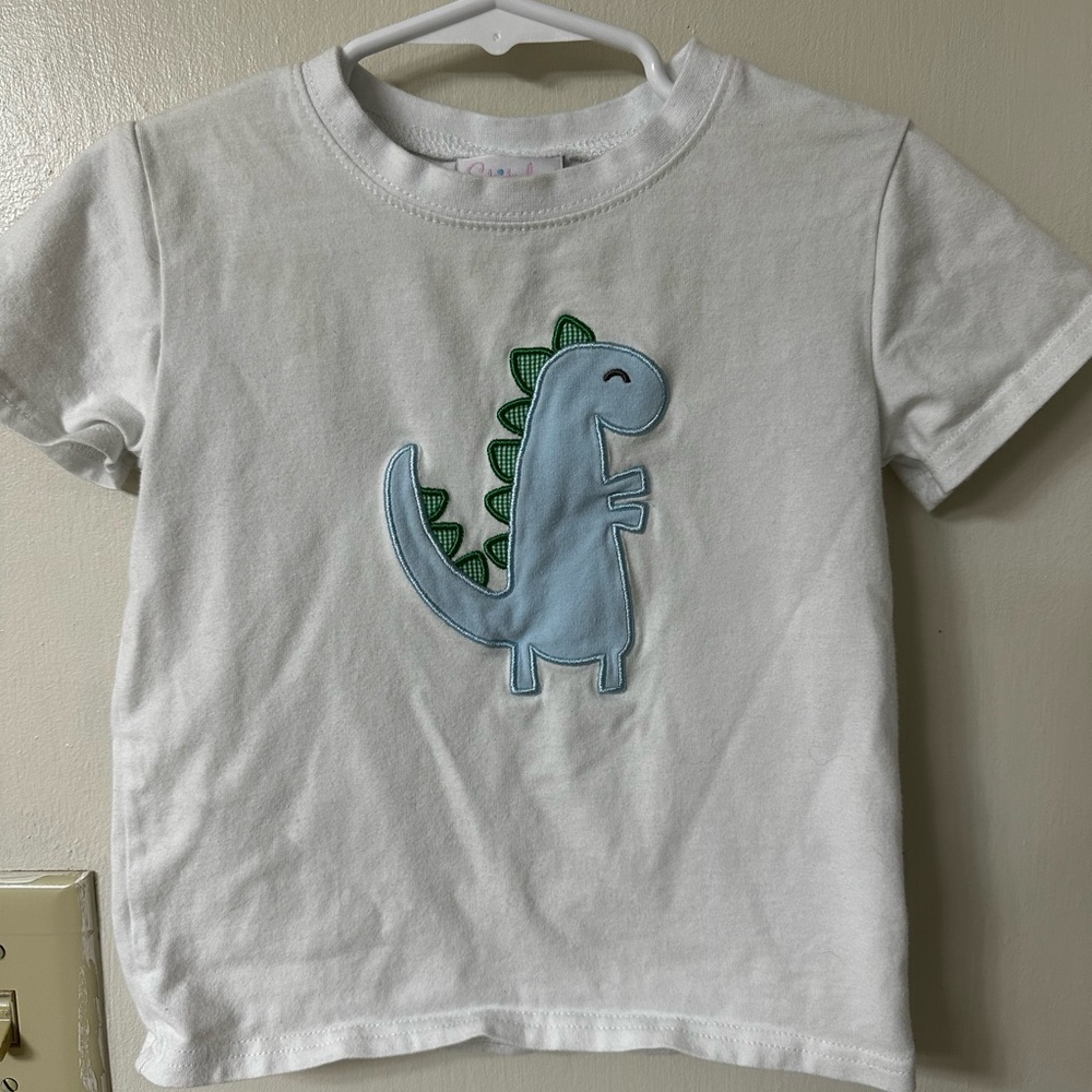 Kids Smocked Dinosaur T-Shirt
